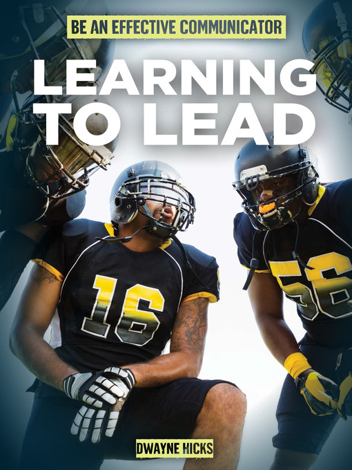 Title details for Learning to Lead by Dwayne Hicks - Available
